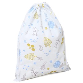 Astro Shoe Bag, White, Scandinavian Pattern, Non-woven Fabric, Drawstring Bag, Shoe Case, Drawstring Pouch, Shoe Storage Bag, Shoe Sack, 606-60 Slim