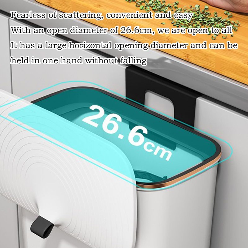 Wall Trash Can | Over The Door Trash Can with