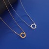 VASSAGO Sun Necklace for Women Dainty Sun Pendant Necklace Simple