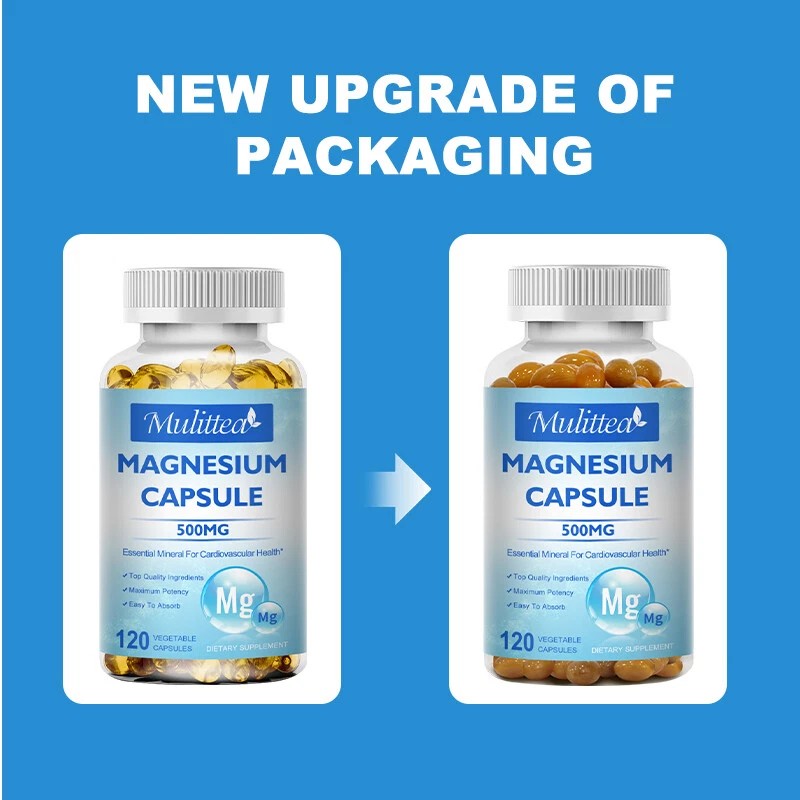 Mulittea Magnesium Glycinate 500mg High Absorption,Imp