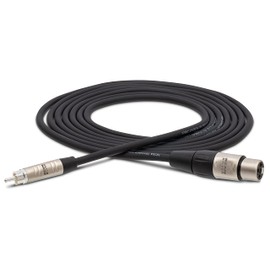 HOSA HXR-003 REAN XLR3F to RCA Pro Unbalanced Interconnect Cable, 3 Feet (HXR003)