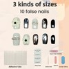 pure handmade work, metal ice nail short soft gel nail