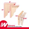 WADDELL Two-Way Corner Bracket (1 Count, 11"H x 9"D x