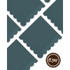 qiqee Dark Grayish Blue Cocktail Dinner Napkins 5x5inch Disposable Beverage,Wedding,