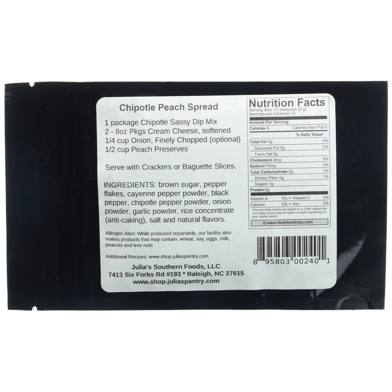 Julia's Sassy Dip Mix Chipotle