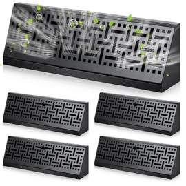 Landhoow 4 Pcs 15 Inch Baseboard Diffuser Register (Duct Opening Size), Black Vent Covers for Home Floor Wall Baseboard Vent Covers Supply Floor Diffuser