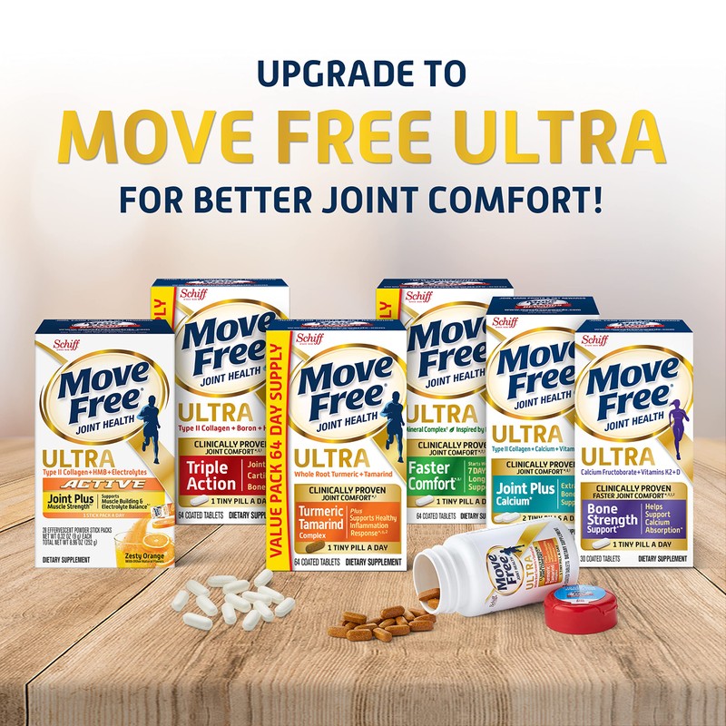Move Free Advanced Glucosamine Chondroitin MSM Joint Support Supplement, Supports