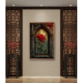 Leczany Cross Stitch Stamped Kits for Beginners Adults or Kids Patterns Craft Kit Needlepoint Full Range of Embroidery Starter Kits DIY 11CT 3 Strands | Rose 12.6×18.9 inches