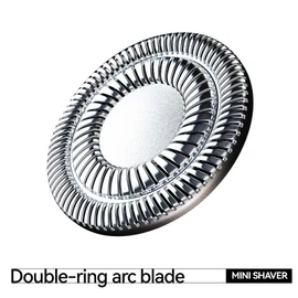 yoose MINISeries Replacement Shaver Head, Durable, Floating Design, Skin Friendly, 100% Waterproof, Magnetic Attachment, Silver