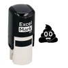 ExcelMark Round Teacher Emoji Stamp - Pile of Poo