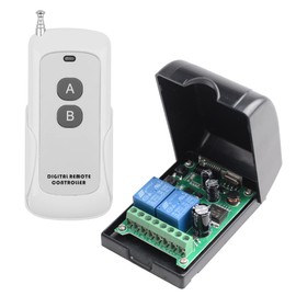 315Mhz Remote Control Switch DC12V24V 36V 48V 2CH 10A Wireless Relay Momentary Switch for Garage Doors, Lights, Windows, etc