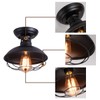 Qcyuui Rustic Ceiling Light Black, E27 Mini Ceiling Pendant Lighting,