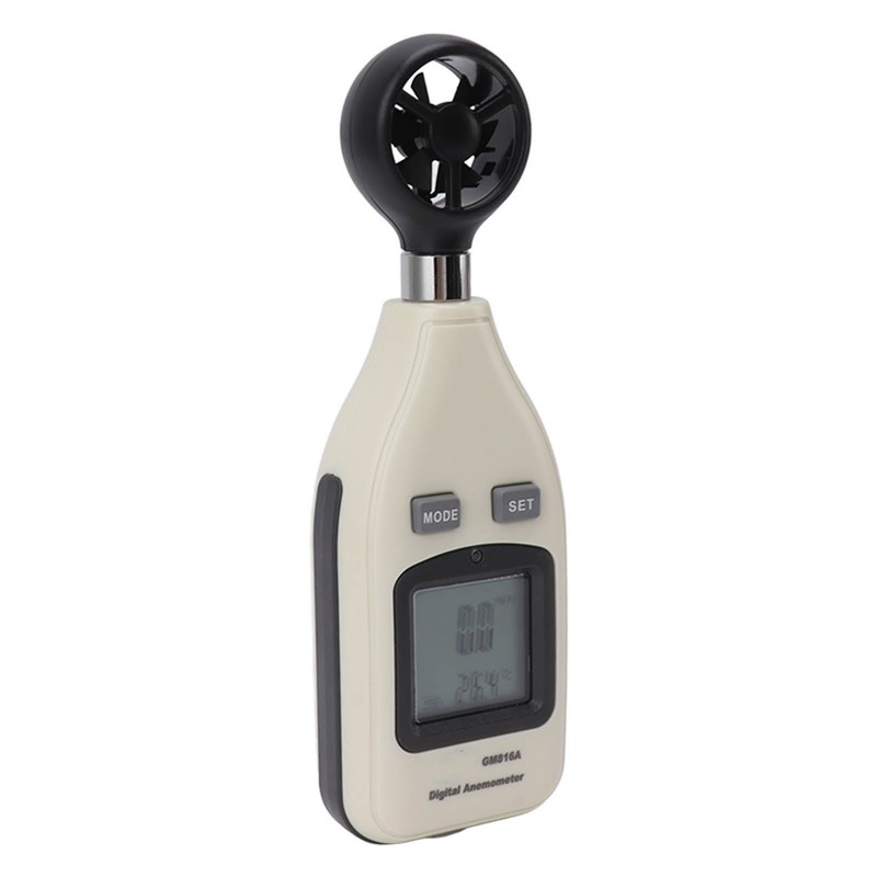 Digital Anemometer with LCD Display Wind Speed and Temperature Meter