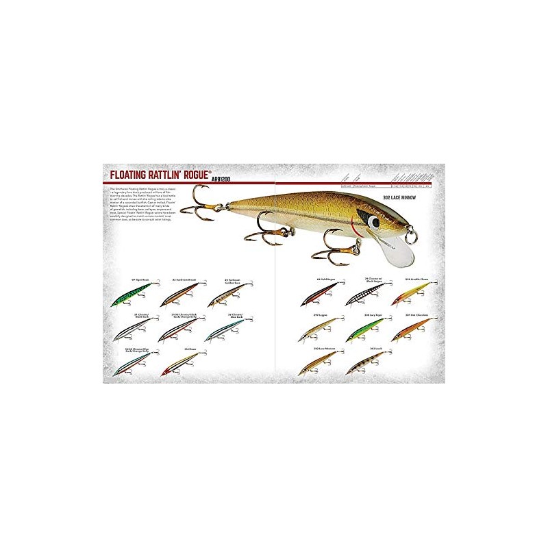 Smithwick Lures ARB1276 Floating Rattlin' Rogue Fishing Lure, Silver/Black Stripes,