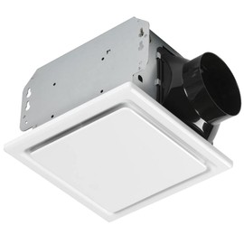 Homewerks 7140-80 Bathroom Fan Ceiling Mount Exhaust Ventilation, 1.5 Sones, 80 CFM, White