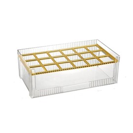 Lipgloss Organizer, Acrylic Makeup Holder for Vanity, Drawer Storage (18 spaces)