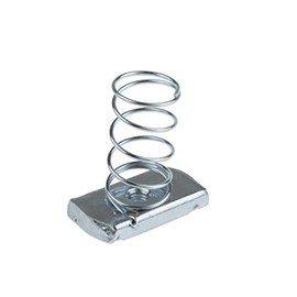 Oglaend M8 Long Spring Nut for Channels Zinc Plated Mild Steel (As Unistrut) Pack Size : 4