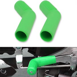 REWOLFNUS 2 PCS Universal Gear Shift Lever Protector Rubber Anti Slip Shifter Cover Shift Lever Pedal Cover for All Most Motorcycle(Green)