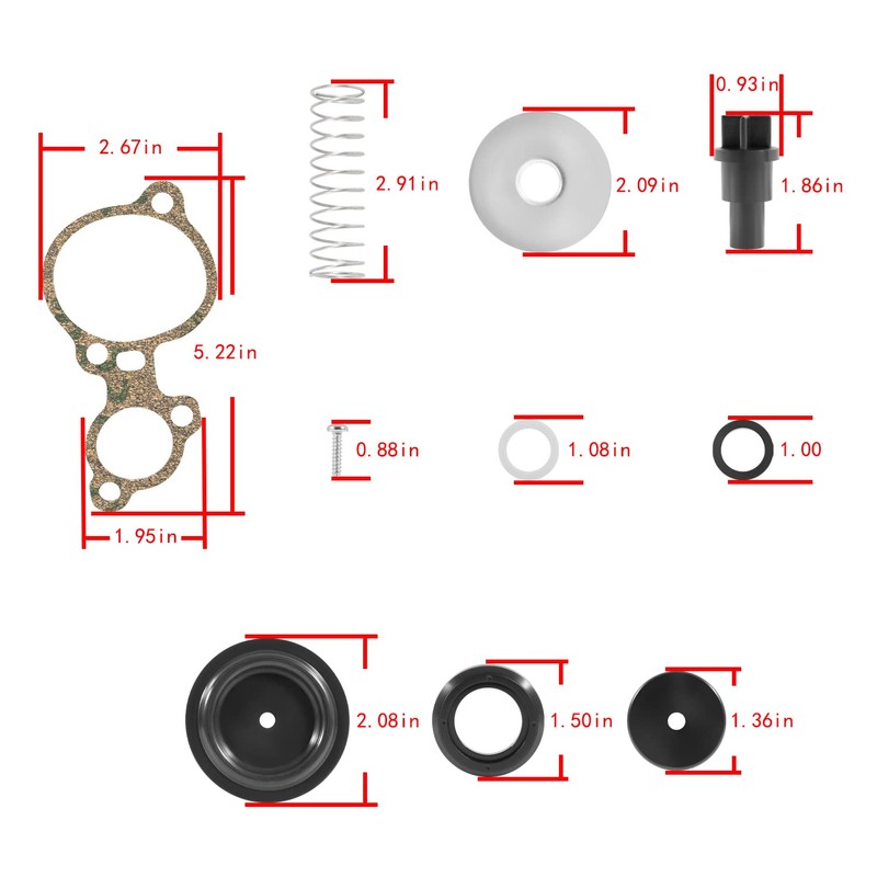 Poppet Valve Kit for Mercury 135-200hp 2.0L 2.5L V6 R,