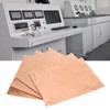 Copper Foil Sheet Single Sided Shielding Paper Electromagnetic Isolation 5Pcs