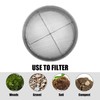 Garden Soil Sifter, Stainless Steel Frame 7.9inch Garden Sieve 6pcs