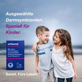 Orthomol Pro junior - enthält eine Kombination ausgewählter Darmsymbionten und Vitamin C, 10 St. Tagesportionen