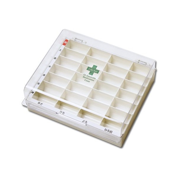 [Medicine Case 1 Weeks Week Organizer Case Pill Box Medicine Container Calendar] Round Bottom Processing kusuri Organize Keep Case (B341)