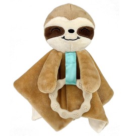 Homeland Tees Sloth Security Blanket Scout Sloth Lovey Stuffed Animal Plush Teething Toy for Babies Boy Girl Infant Toddler