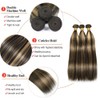 Dokksiiia Ombre Honey Blonde Bundles P1B/27 Two Tone Straight Bundles