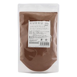 KUKKU Colombian Blend Coffee Extract Powder, 7.1 oz (200 g), Additive-Free Coffee Powder, Red