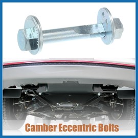 A ABSOPRO 2 Set Eccentric Alignment Camber Bolt for Mitsubishi Lancer 2002-2006 No.MR333373/MB809335 Suspension Control Arm Cam Adjustment Nut Kit Item Replacement