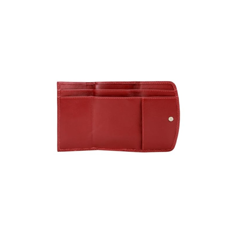 Golden head polo en cuir de vachette bügelbörse 12 cm