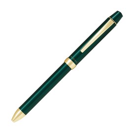 Pilot BTHRT5SR-DG Multifunction Writing Instrument, 3+1 Ridge, 3 Color Balls, 0.7mm, Black, Red, Blue, 0.5mm, Sharp, Dark Green