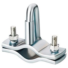 AUTOLIGHT 24 Holder for tear-off rope with spring eyelet auxiliary coupling trailer safety galvanised Dutch eyelet suitable for caravans and trailers