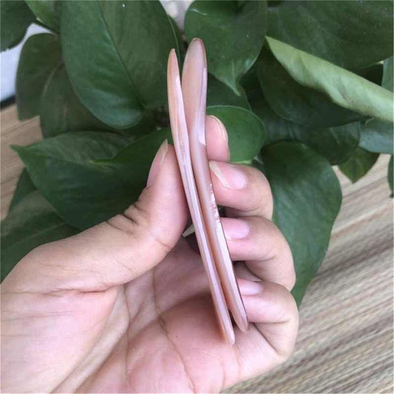 Pack of 2 Handmade Caviar Spoons Nut of Perle MOP