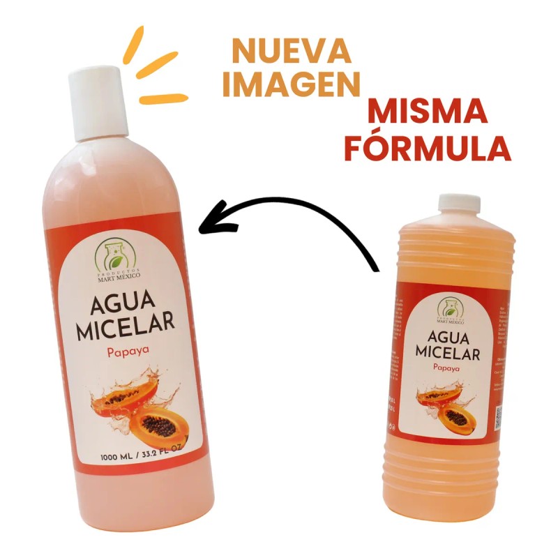 Agua Micelar Papaya Hidratante 1 Litro