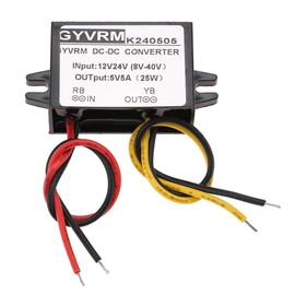Hilitand GYVRM-K240505 Converter 12V/24V to 5V 5A DC-DC Converter Step Down Module, Non Isolated Converter
