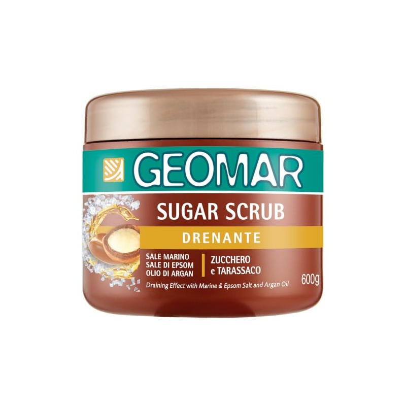 Geomar Sugar Scrub Body Draining, Made in Italy, 600 g