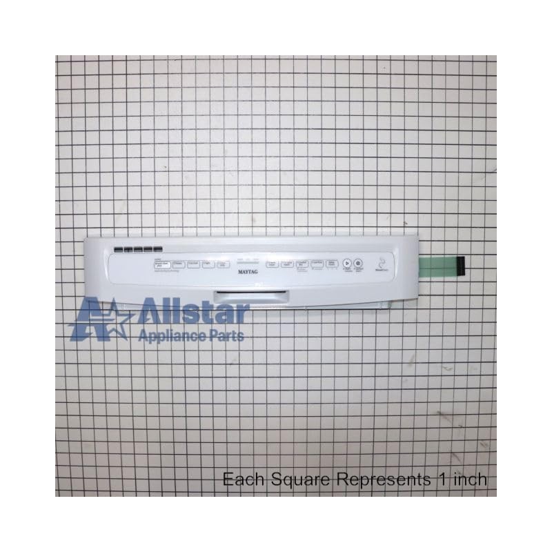 W10811149 Dishwasher Touchpad and Panel (White)