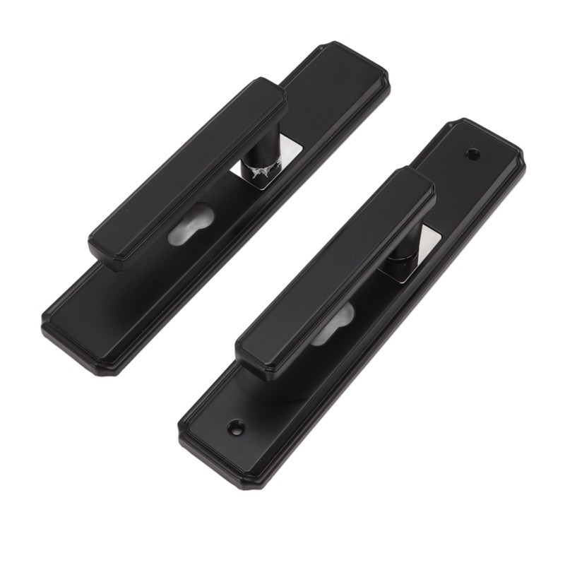 Door Lever Lock Universal Aluminium Alloy Black Door Security Latch