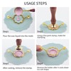 krastmon Metal Petal Shaped Wax Seal Stamp Mold with Silicone