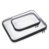 Qiuruoo 2pcs Clear Hard Shell Zipper Case,Hard Shell Zipper Case