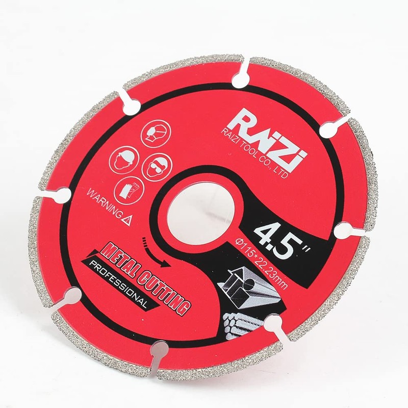 Raizi 115mm Professional Diamond Metal Cutting Disc Blade for Steel