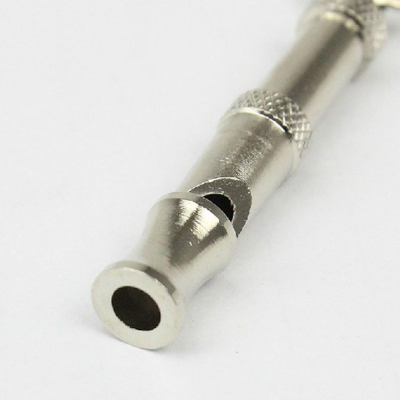 Dwang 2 Pcs Stainless Steel Pets Whistle Adjustable Pet Training