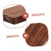 Hohopeti 4pcs Unfinished Walnut Wood Planks for Carving and DIY