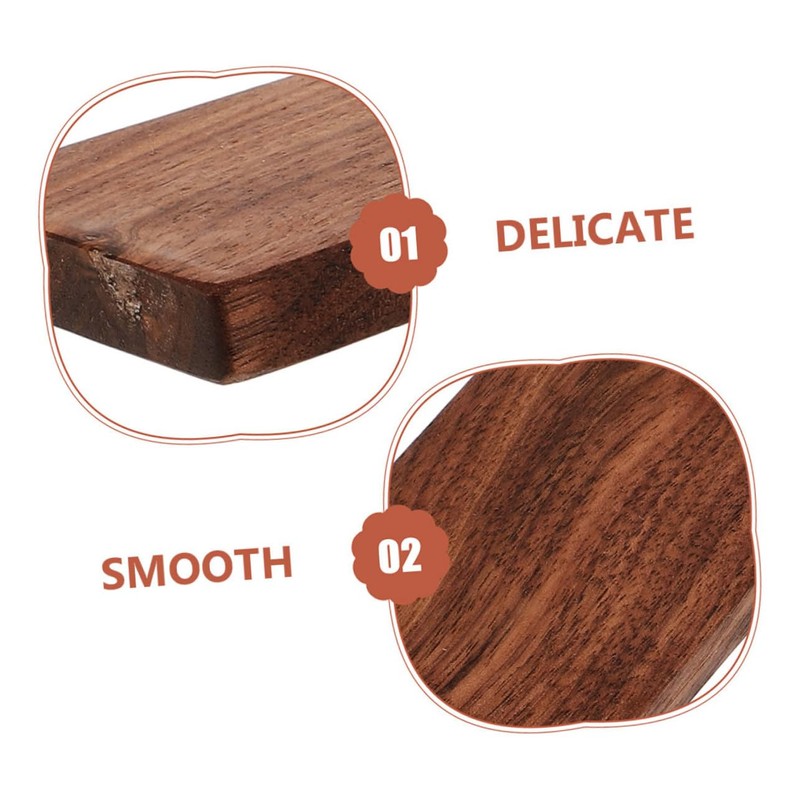 Hohopeti 4pcs Unfinished Walnut Wood Planks for Carving and DIY
