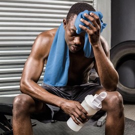 SuTe Pack of 2 Cooling Towels, 90 x 30 cm, Cooling Towel Set, Cooling Microfibre Towel, Cooling Towel Set, Bamboo Cooling Towel for Golf, Fitness, Running, Sports, Grey and Blue