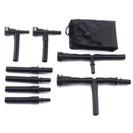 96-0190 Universal EVAP System Leak Detection Kit Compatible with Low Pressure Automotive Smoke Machine, Universal Vehicle Fuel System Diagnostic Tester Tool