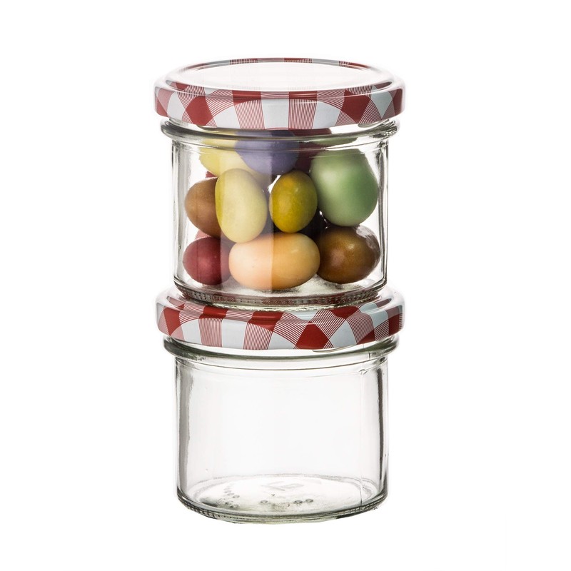 BigDean Set of 24 Jam Jars 125 ml Preserving Jars
