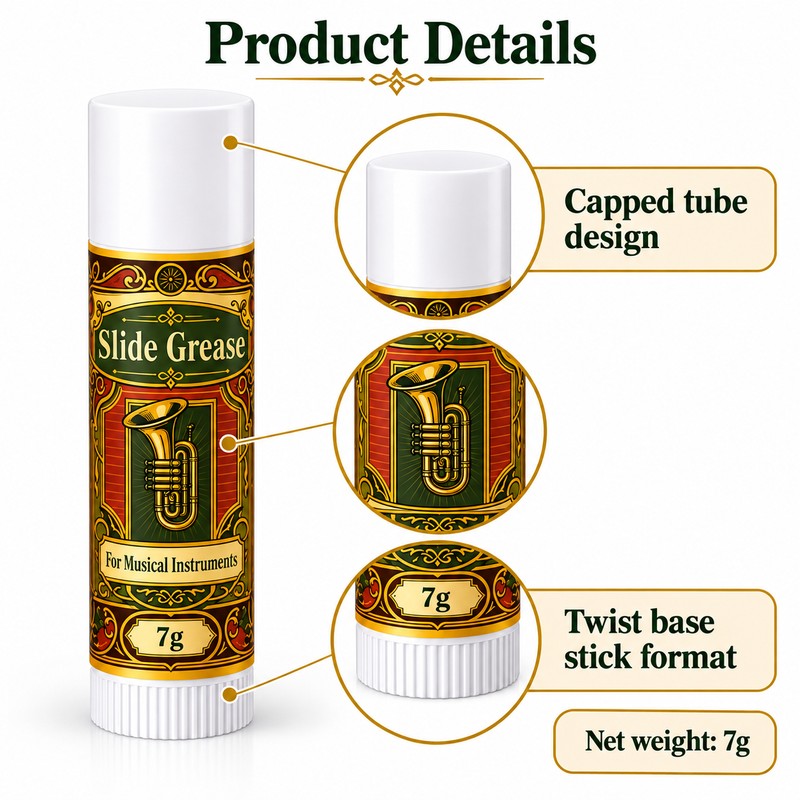 7g Slide Grease for Brass Instrument Maintenance – Lubricant for
